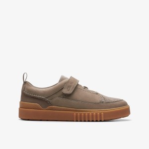 Clarks Somerset Tor Kid Sage Sneakers Børn Olivengrøn | PTIHY-4032