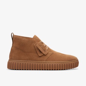 Clarks Torhill Desert Boot Cognac Suede Støvler Herre Brune | WMTLD-9027