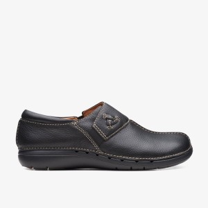 Clarks Un Loop Ave Black Træsko Dame Sort | ALPVQ-3824