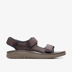 Clarks Wesley Bay Brown Sandaler Herre Brune | BMSPG-5187
